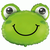 Cute Frog Face Supershape Balloon